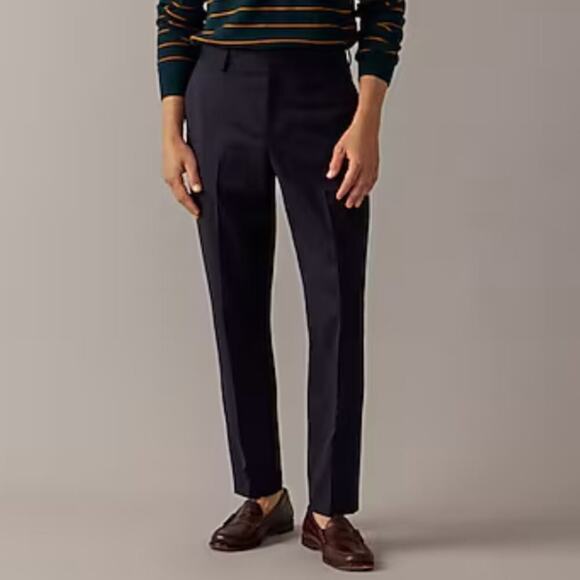 J. Crew Pants Mens Bowery Wool Blend Dress Pant Business Work Classic Navy 38X34 - Picture 1 of 9